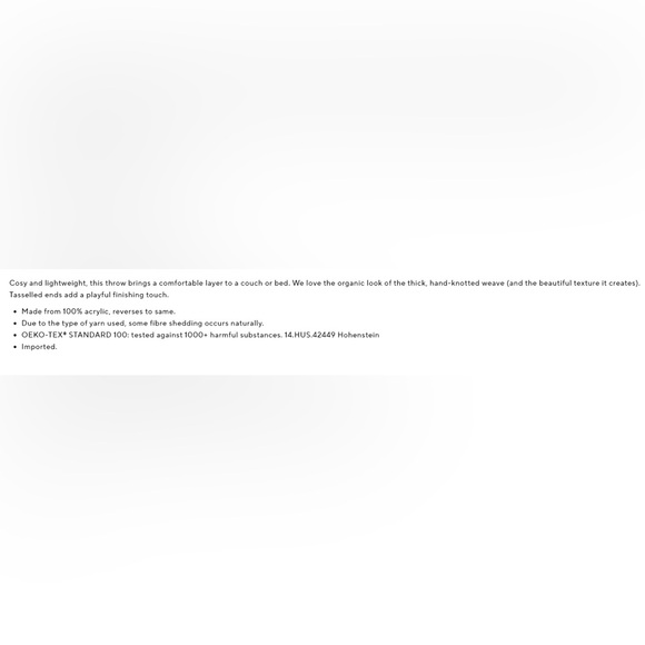 Pottery Barn woven blanket with tassels - Picture 2 of 6